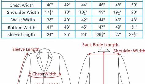 women's suit size chart