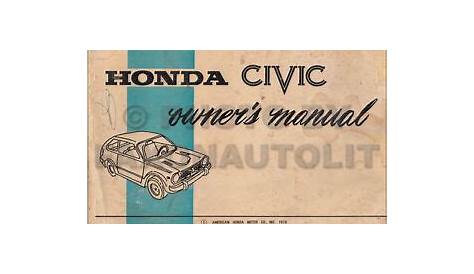 honda civic 2003 owners manual