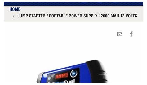 Napa Blue fuel multipurpose portable car battery jump starter/ USB