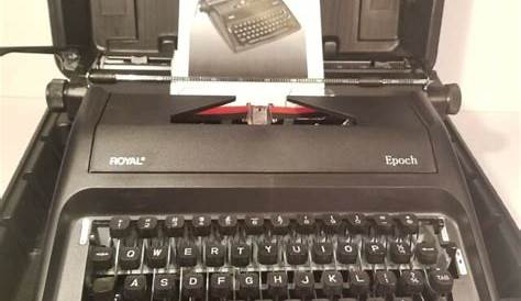 Royal Epoch Manual Portable Typewriter With Case and Manual | eBay