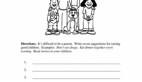 printable parenting skills worksheets