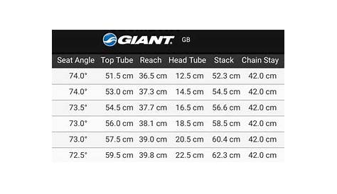giant defy size chart