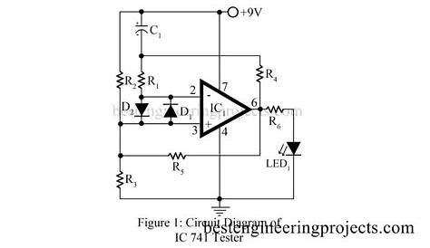2x times 741 amplifier circuit diagram