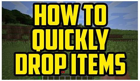 how to drop items in minecraft mobile