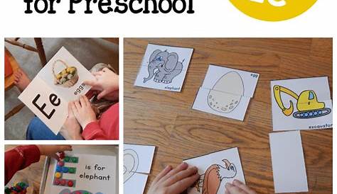A peek at our week: Letter E Activities for Preschool - The Measured Mom