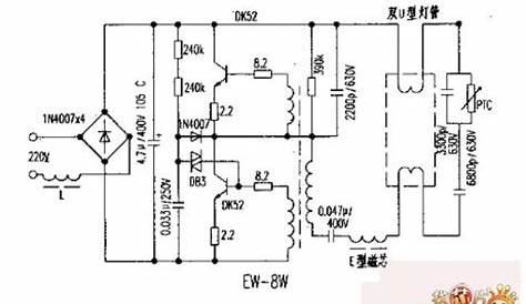 36w electronic ballast circuit diagram