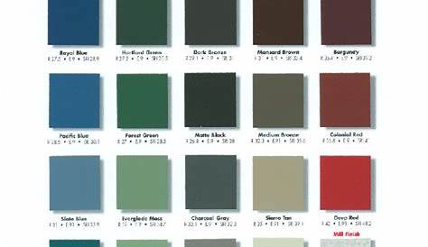 western states metal roofing color chart