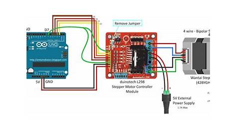 stepper motor arduino wiring