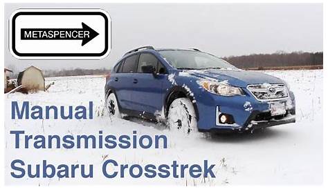 Subaru Crosstrek Manual Transmission Stick Shift Review 2016 - YouTube