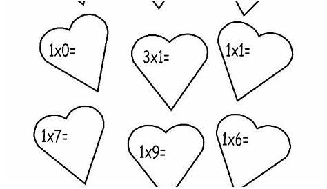 Math Hearts Worksheet for 1st - 3rd Grade | Lesson Planet