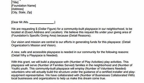 Sample Letter Of Intent For Grant Funding Pdf Collection - Letter