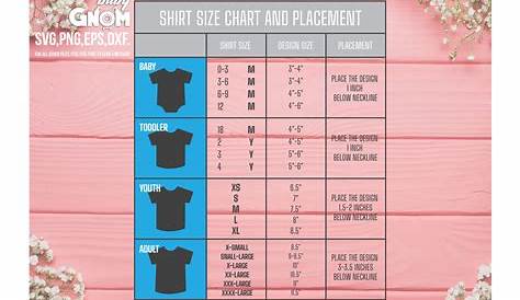 youth large t shirt size chart