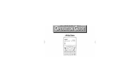 Sharp EL-531TH Manuals | ManualsLib