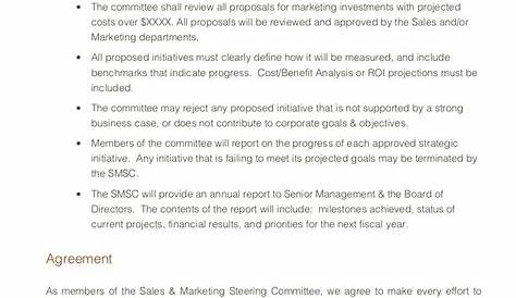 Steering Committee Charter Template