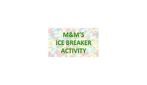 M&m Icebreaker Worksheets & Teaching Resources | TpT