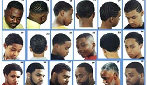 black men hair length chart
