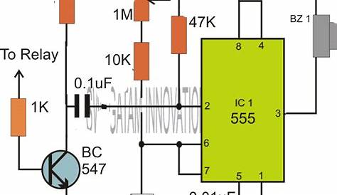 Simple Timer Circuits using IC 555 - Adjustable from 1 to 10 minutes