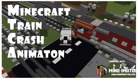 minecraft train crash videos