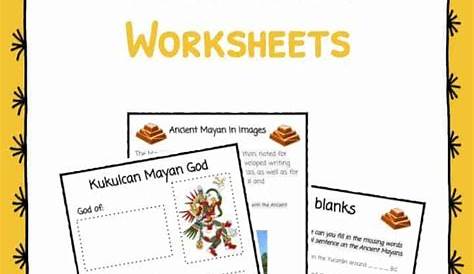 mayan civilization worksheets