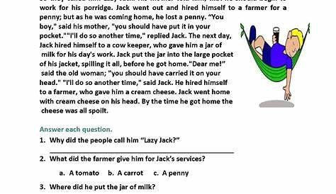 2nd Grade Grade 2 Reading Comprehension Worksheets Pdf – Thekidsworksheet