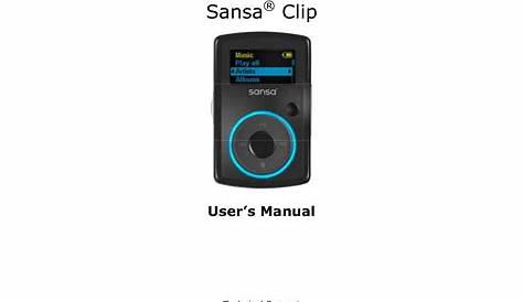 Download free pdf for Sandisk Sansa e280R MP3 Player manual