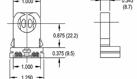 Pack of 15 - UL Listed Non-Shunted T8 Lamp Holder Socket Tombstone with