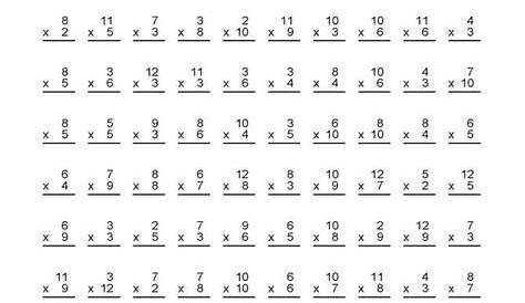 13 Best Images of Addition Grid Worksheet - Math Drills Multiplication