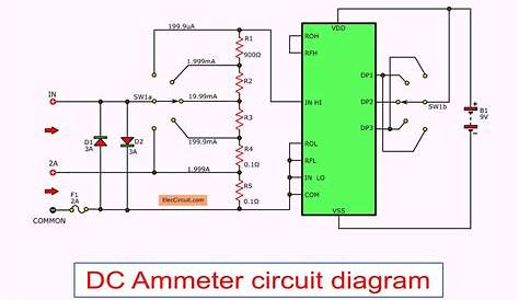 Digital multimeter circuit using ICL7107
