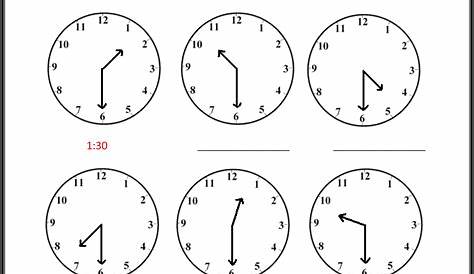 math telling time worksheet