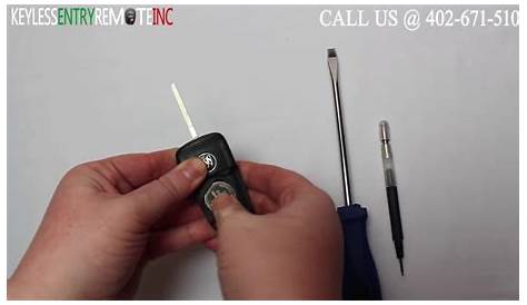 How To Replace GMC Terrain Key Fob Battery 2010 2013 - YouTube