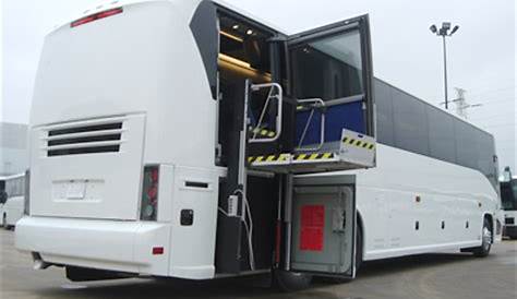wheelchair accessible charter bus