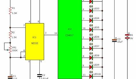4 channel chaser circuit diagram