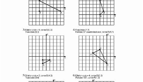 50 Geometry Transformations Worksheet Answers