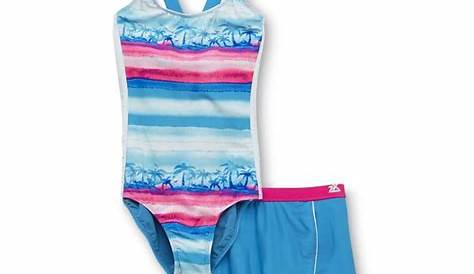 ZeroXposur Girl's Plus Swimsuit & Swim Skirt - Oasis