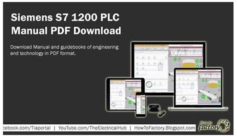 Siemens S7 1200 PLC Manual PDF Download - Free Electrical Software and