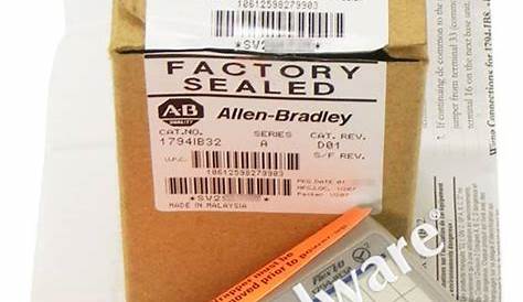 PLC Hardware: Allen-Bradley 1794-IB32 Flex I/O 32 Sink Input Module, 24V DC