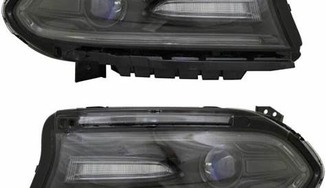 DODGE CHARGER 2016-2018 LEFT RIGHT HALOGEN HEADLIGHTS HEAD LIGHTS LAMPS