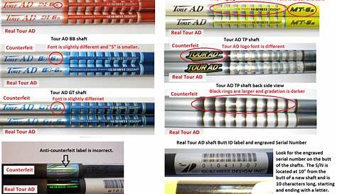 WARNING CONCERNING COUNTERFEIT SHAFTS – Pro’s Choice Golf Shafts