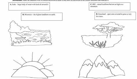 Landforms worksheet #2 | Homeschooling: Earth Science | Pinterest