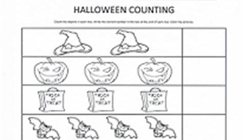 halloween counting worksheets
