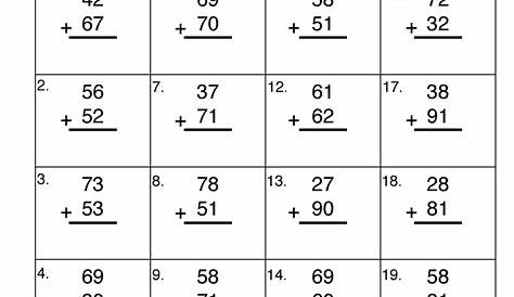 multi digit addition with regrouping worksheets
