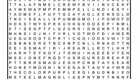 hard free printable word searches