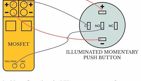 Wiring an Illuminated 5 pin Momentary Push Button • VapOven