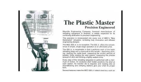 MEC Owners Manual: 600JR (Pre-83) #8157