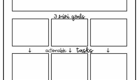 goals setting worksheets