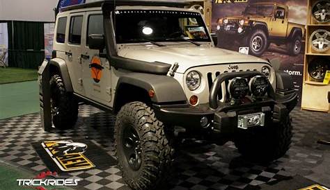 Jeep Wrangler by American Expedition Vehicles at SEMA show #trickrides