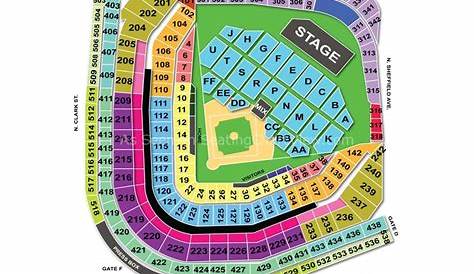 Wrigley Field, Chicago IL | Seating Chart View