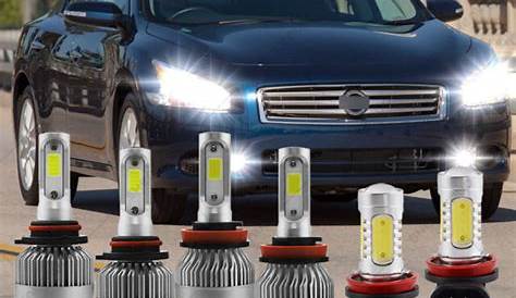 For 2009-2014 Nissan Maxima LED Headlight Kit 9005 H11 Hi/Lo Beam + Fog