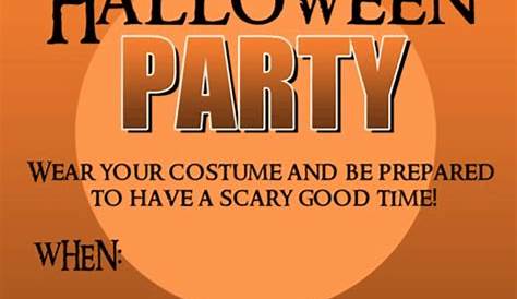 halloween party invites printable