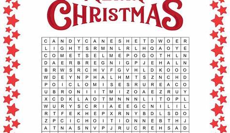 free printable christmas puzzles